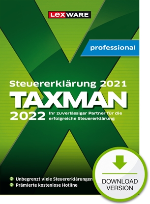 Attēls no Lexware TAXMAN Professional 2022 Accounting 1 license(s)