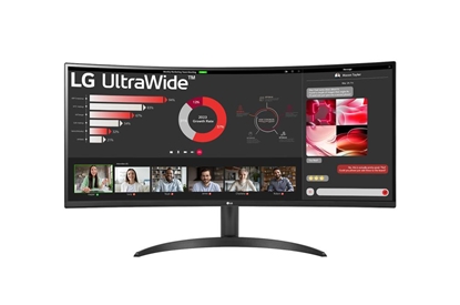 Attēls no LG 34WR50QC-B computer monitor 86.4 cm (34") 3440 x 1440 pixels UltraWide Quad HD LCD Black