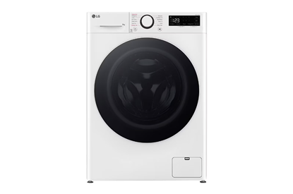 Attēls no LG | F2WR508S0W | Washing Machine | Energy efficiency class A-10% | Front loading | Washing capacity 8 kg | 1200 RPM | Depth 47.5 cm | Width 60 cm | LED | Steam function | Direct drive | White