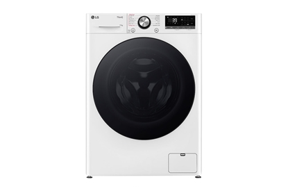 Attēls no LG | Washing Machine | F4WR711S2W | Energy efficiency class A - 10% | Front loading | Washing capacity 11 kg | 1400 RPM | Depth 55.5 cm | Width 60 cm | Display | LED | Steam function | Direct drive | Wi-Fi | White