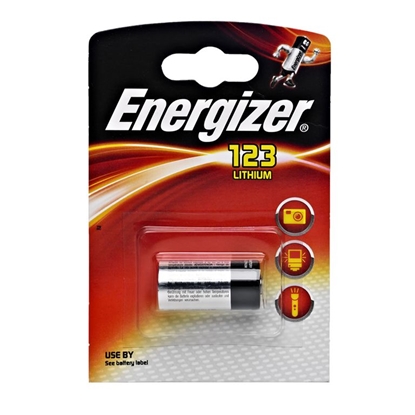 Изображение Ličio baterija ENERGIZER CR123A/ENE-BL1, 1 vnt.