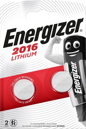 Изображение Ličio baterija ENERGIZER CR2016/ENE-BL2, 2 vnt.
