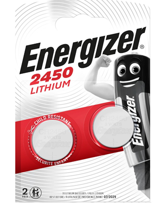 Изображение Ličio baterija ENERGIZER CR2450/ENE-BL2, 2 vnt.