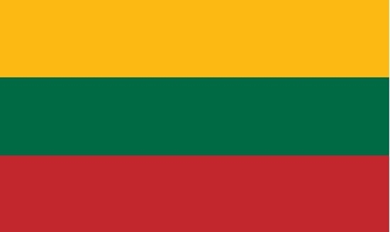 Изображение Lietuvas valsts karogs, 100 x 170 cm, no bieza auduma