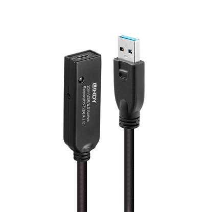 Attēls no Lindy 10m USB 3.0 Active Extension Type A to C