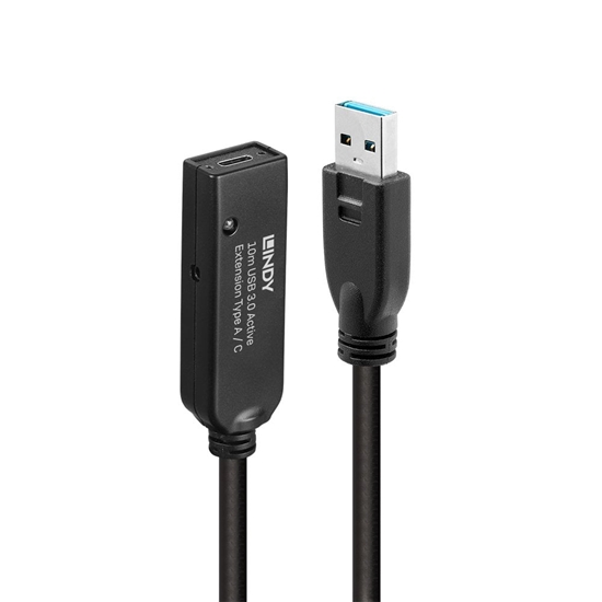 Picture of Lindy 10m USB 3.0 Active Extension Type A to C