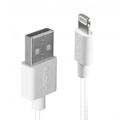 Picture of Lindy 1m USB Type A to Lightning Cable White