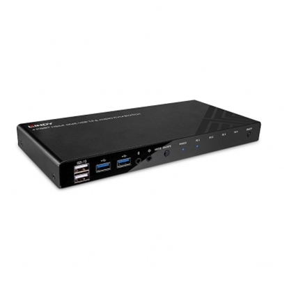 Picture of Lindy 4 Port HDMI 4K60, USB 3.0 & Audio KVM Switch