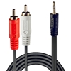 Picture of Lindy Audio Cable 2xPhono 3,5mm /5m