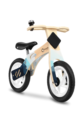 Picture of Lionelo WILLY AIR INDYGO Balansa ritenis PUMPĒJAMIE RITEŅI (koka rāmis) Zils