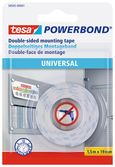 Picture of Līmlente tesa® Powerbond Universal, abpusēja, 1.5mx19mm