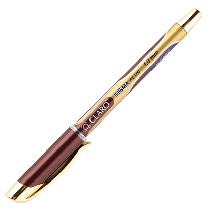 Attēls no Lodīšu pildspalva CLARO SIGMA GOLD 1.0 mm, zelta krāsas korpuss, melna tinte, 1 gab/blisterī