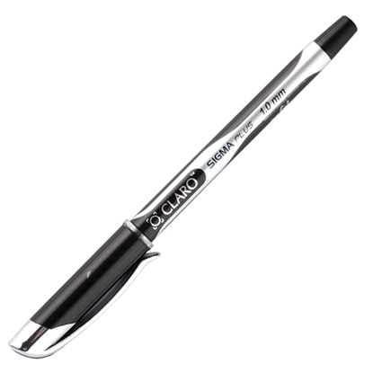 Изображение Lodīšu pildspalva CLARO SIGMA PLUS 1.0mm, melna, 1gab/blisterī