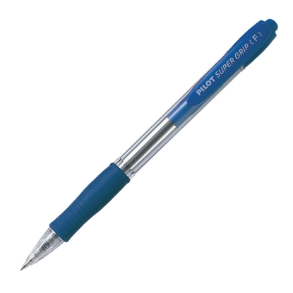 Изображение Lodīšu pildspalva PILOT SUPER GRIP 0.7mm zila tinte