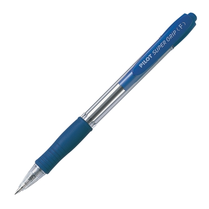 Изображение Lodīšu pildspalva PILOT SUPER GRIP 1.0mm zila tinte