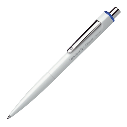 Attēls no Lodīšu pildspalva SCHNEIDER K3 Biosafe balts korpuss, zila tinte