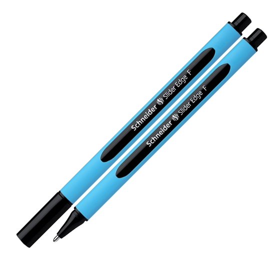 Изображение Lodīšu pildspalva SCHNEIDER SLIDER EDGE 0.7mm, zils korpuss, melna tinte