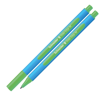 Attēls no Lodīšu pildspalva SCHNEIDER SLIDER EDGE 1.0mm, zils korpuss, zaļa tinte