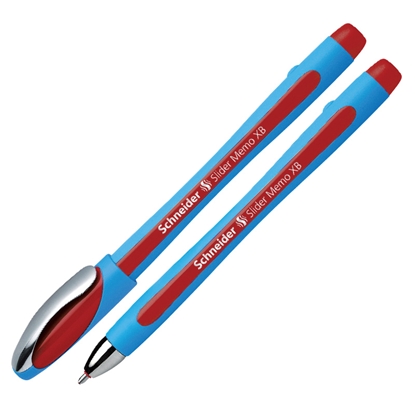 Attēls no Lodīšu pildspalva SCHNEIDER SLIDER MEMO XB 1.4mm zils korpuss sarkana tinte
