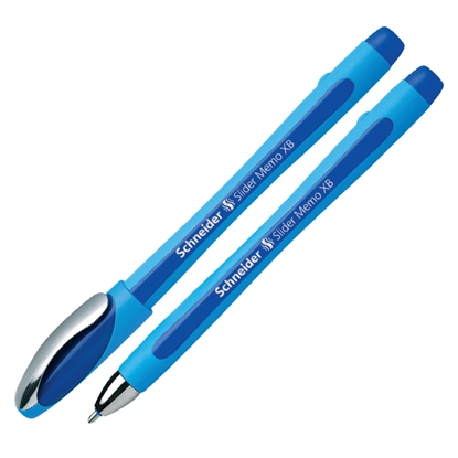 Attēls no Lodīšu pildspalva SCHNEIDER SLIDER MEMO XB 1.4mm zils korpuss zila tinte