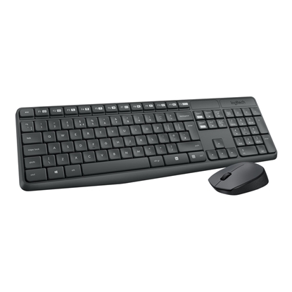 Изображение Komplekts LOGITECH MK235, bezvadu klaviatūra un pele, ENG, melna