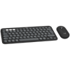 Изображение Logitech Pebble 2 Combo for Mac keyboard Mouse included RF Wireless + Bluetooth QWERTY US International Graphite