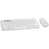 Picture of Logitech Pebble 2 Combo keyboard Mouse included RF Wireless + Bluetooth QWERTY US International White