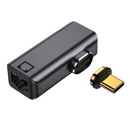Picture of Magnetic USB Type-C - RJ-45 Adapter, 100/1000Mb