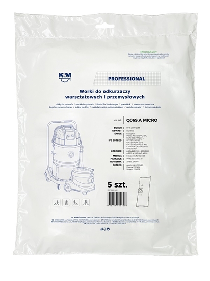 Picture of Maisi putekļu sūcējam KARCHER, BOSCH, ROWENTA 35L. KM-Q069.A ( 5 gab.)