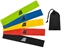 Изображение Malatec GC6242 Dažādas pretestības vingrošanas lateksa lentes (5gab.) ar uzglabāšanas somiņu Rainbow