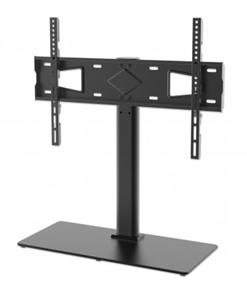 Picture of Manhattan TV & Monitor Mount, Desk, 1 screen, Screen Sizes: 32-65", Black, Stand Assembly, VESA 100X100 to 600 X 400mm, Max 45kg, Tempered Glass Base, Lifetime Warranty
