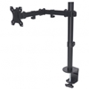 Picture of Manhattan TV & Monitor Mount, Desk, Full Motion, 1 screen, Screen Sizes: 10-27", Black, Clamp Assembly, VESA 75x75 to 100x100mm, Max 8kg, Lifetime Warranty