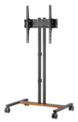 Picture of Manhattan TV & Monitor Mount, Trolley Stand (Compact), 1 screen, Screen Sizes: 34-55", Silver, VESA 200x200 to 400x400mm, Max 35kg, Height-adjustable to four levels: 862, 916, 970 and 1024mm, LFD, Lifetime Warranty