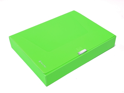 Изображение Mape ar līplentes aizdari PANTA PLAST Neon, PP, A4, 55 mm, zaļš