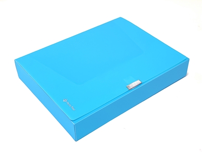 Изображение Mape ar līplentes aizdari PANTA PLAST Neon, PP, A4, 55 mm, zilā
