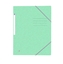Изображение Mape dokumentiem ELBA OXFORD, A4 formāts, ar 3 atlokiem, ar gumiju, zaļā pasteļtoņā krāsā