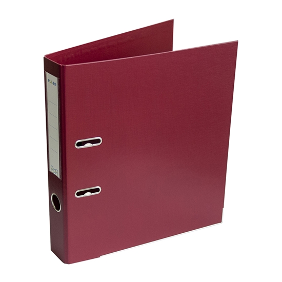 Picture of Mape-reģistrs ELLER A4 formāts, 50mm, burgundy, apakšējā mala ar metālu