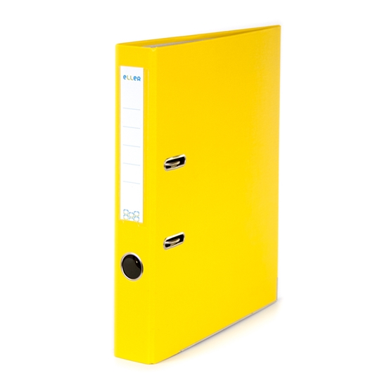 Picture of Mape-reģistrs ELLER Eko A4 formāts, 50mm, dzeltena, apakšējā mala ar metālu