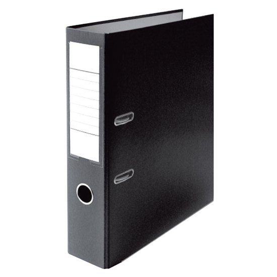 Picture of Mape-reģistrs ELLER Eko A4 formāts, 75 mm, melns, apakšējā mala ar metālu