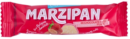 Picture of Marcipāna batoniņš šokolādē ar zemeņu garšu 40g
