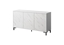 Изображение MARMO 3D chest of drawers 150x45x80.5 cm white matt/marble white
