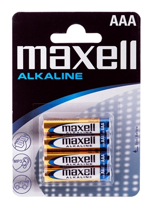 Picture of Maxell Battery Alkaline LR-03 AAA 4-Pack Single-use battery