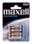 Изображение Maxell Battery Alkaline LR-03 AAA 4-Pack Single-use battery