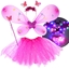Picture of Mažosios fėjos -  drugelio kostiumas, ryškiai rožinis