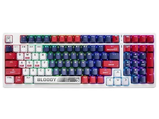 Изображение Mechanical keyboard A4TECH BLOODY S98 USB Sports Navy (BLMS Red Switches) A4TKLA47263