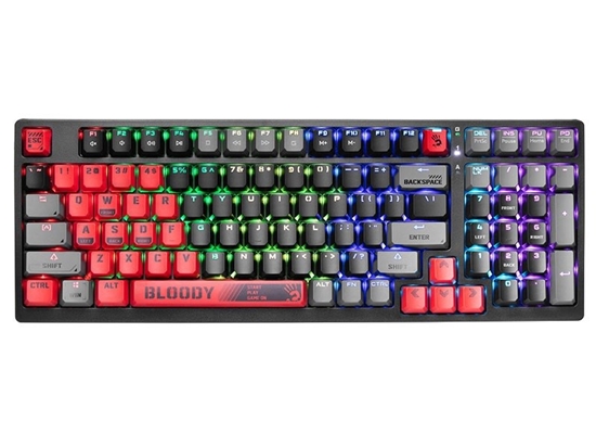 Picture of Mechanical keyboard A4TECH BLOODY S98 USB Sports Red (BLMS Red Switches) A4TKLA47261