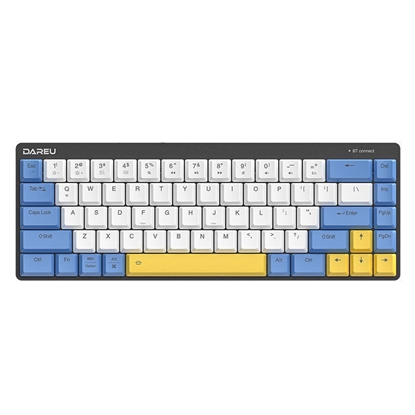 Attēls no Mechanical keyboard Dareu EK868 Bluetooth (white-blue-yellow)