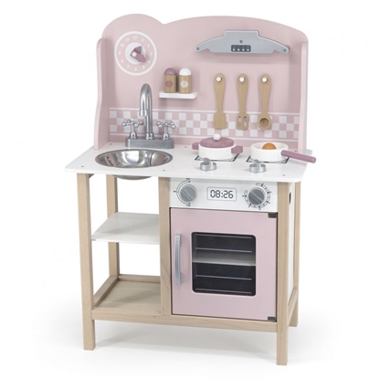 Attēls no Medinė virtuvė su priedais VIGA PolarB, sidabrinės/rožinės spalvos