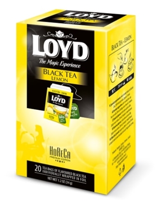 Изображение Melnā tēja LOYD Lemon FS  20 maisiņi x 1.7 g paciņā