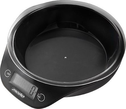 Attēls no Mesko | Kitchen scale with a bowl | MS 3164 | Maximum weight (capacity) 5 kg | Graduation 1 g | Display type LCD | Black